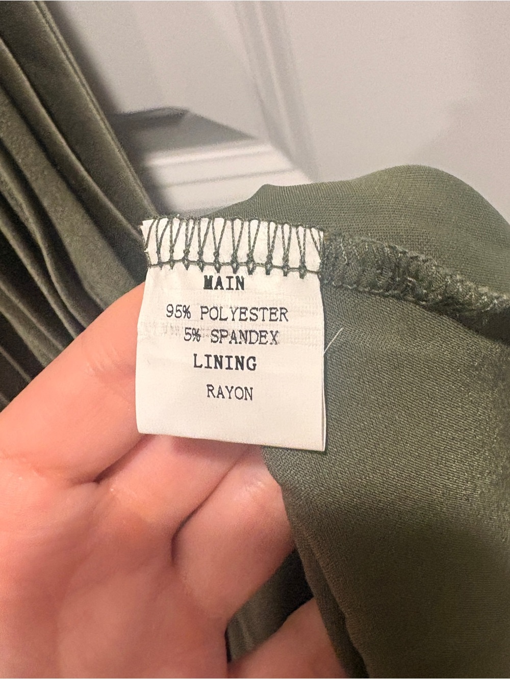 Petal & Pup Olive Green Polyester Blend Maxi Skirt - Picture 3 of 3